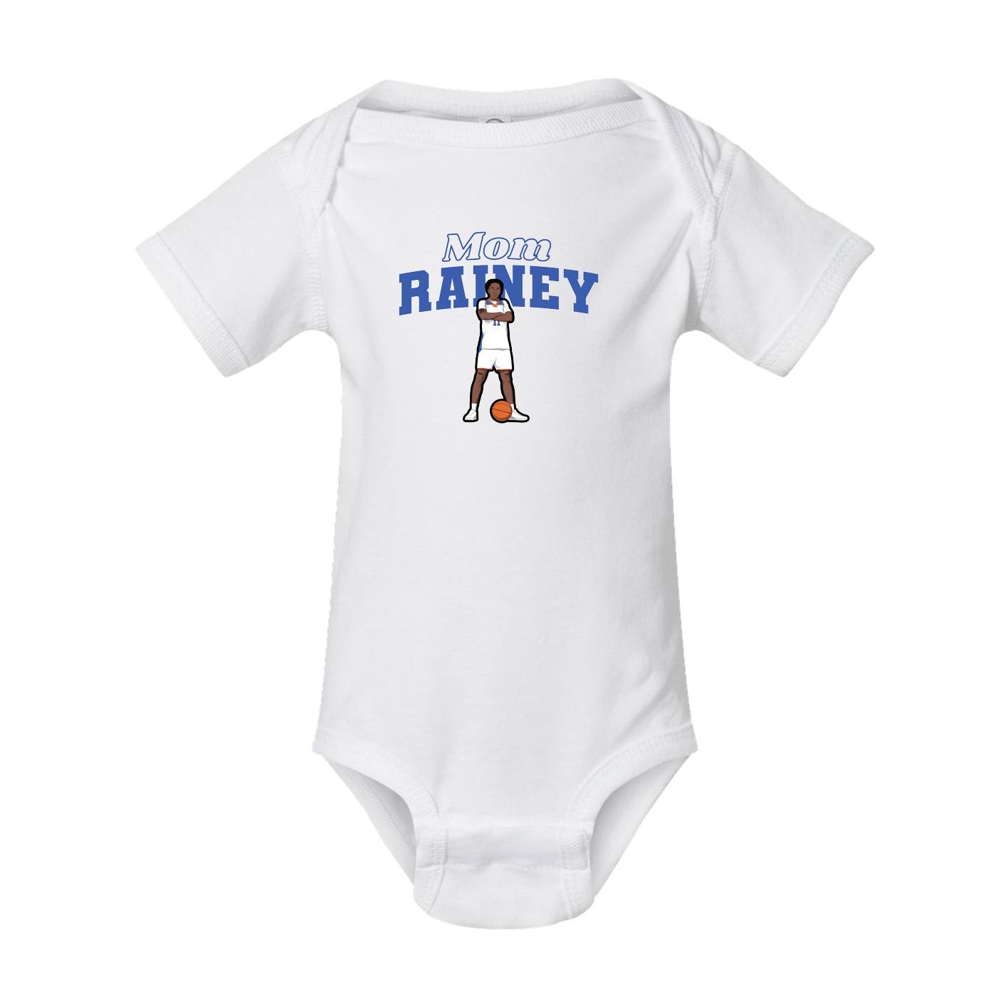 Baby Onesie — Mothers Day Block in White