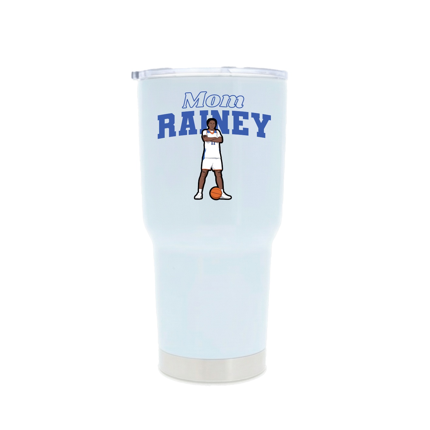 30oz Stainless Steel Tumbler — Mothers Day Block in White