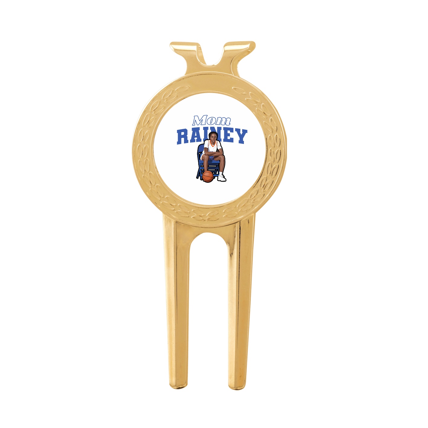 Divot Tool with Ball Marker — Mothers Day Block in Classic