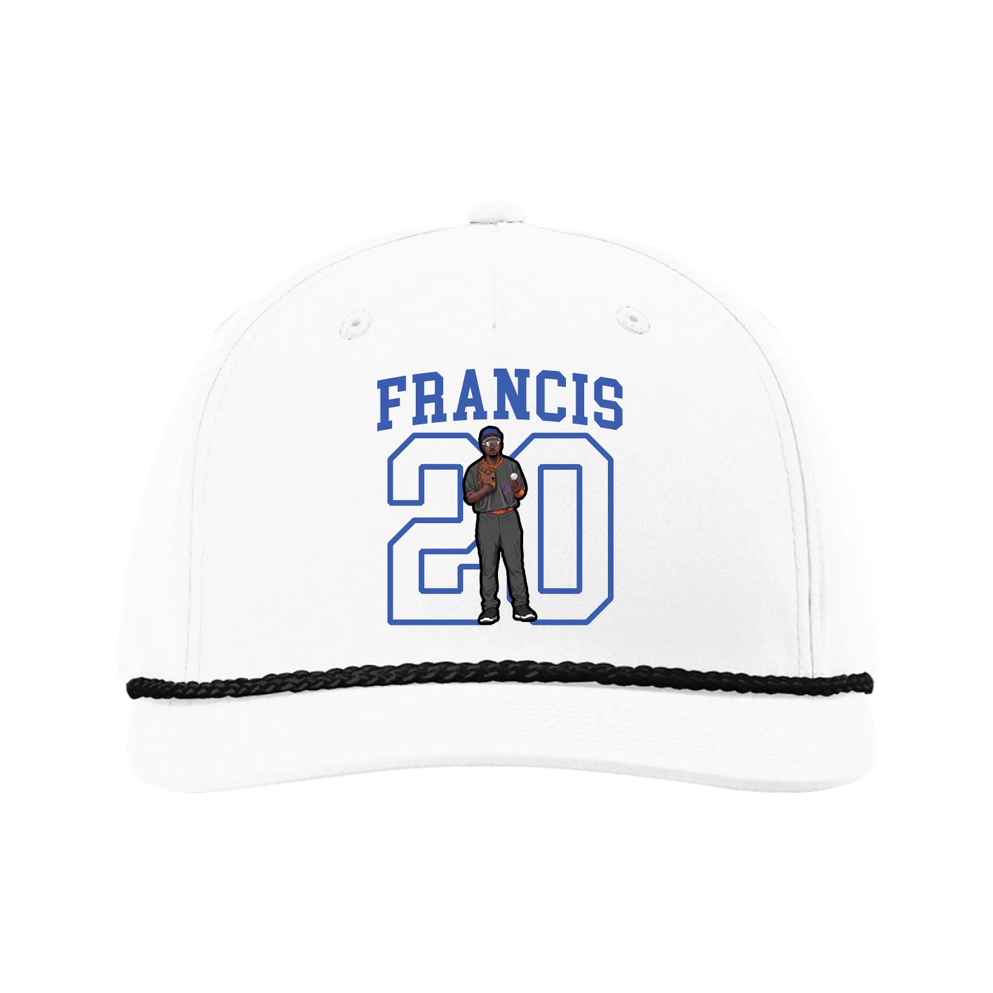 Five-Panel Classic Rope Cap — Shirsey in White