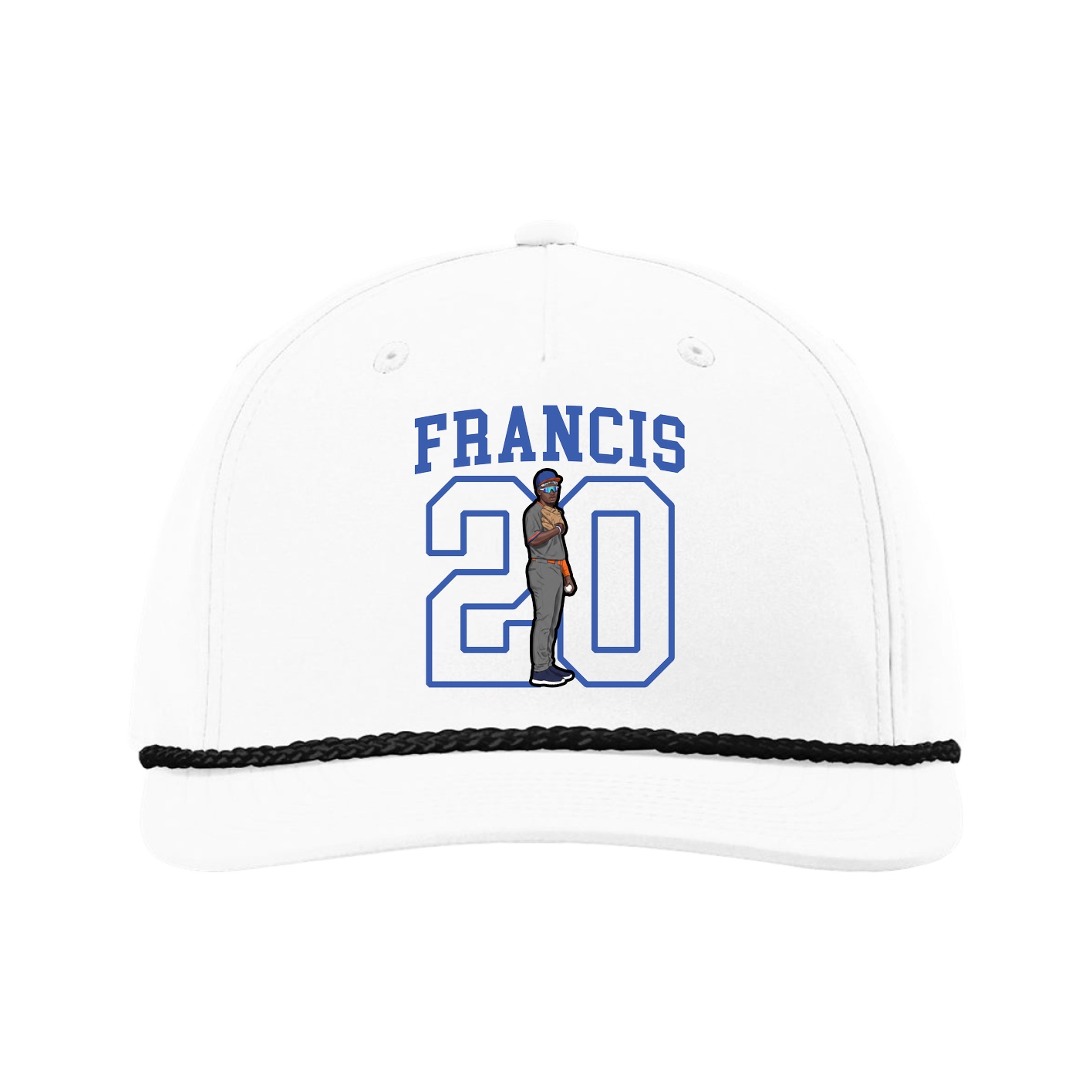 Five-Panel Classic Rope Cap — Shirsey in White