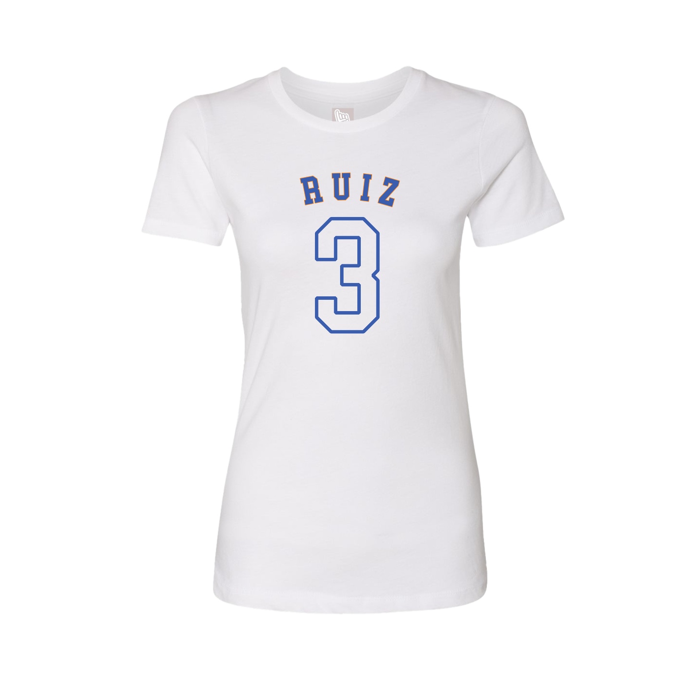 Fitted Women's Tee — Shirsey Arch in White