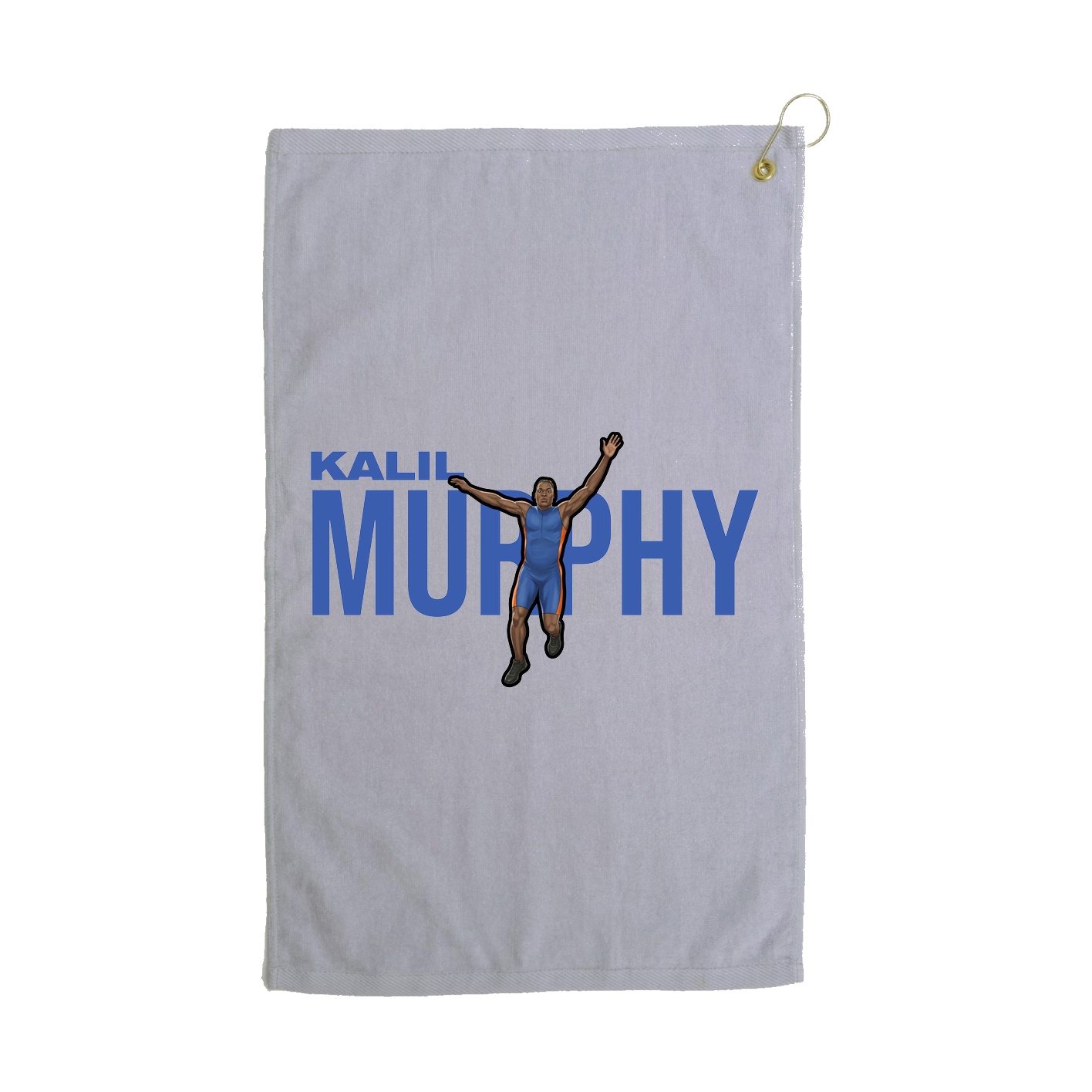 Golf Towel — Player Name in Grey