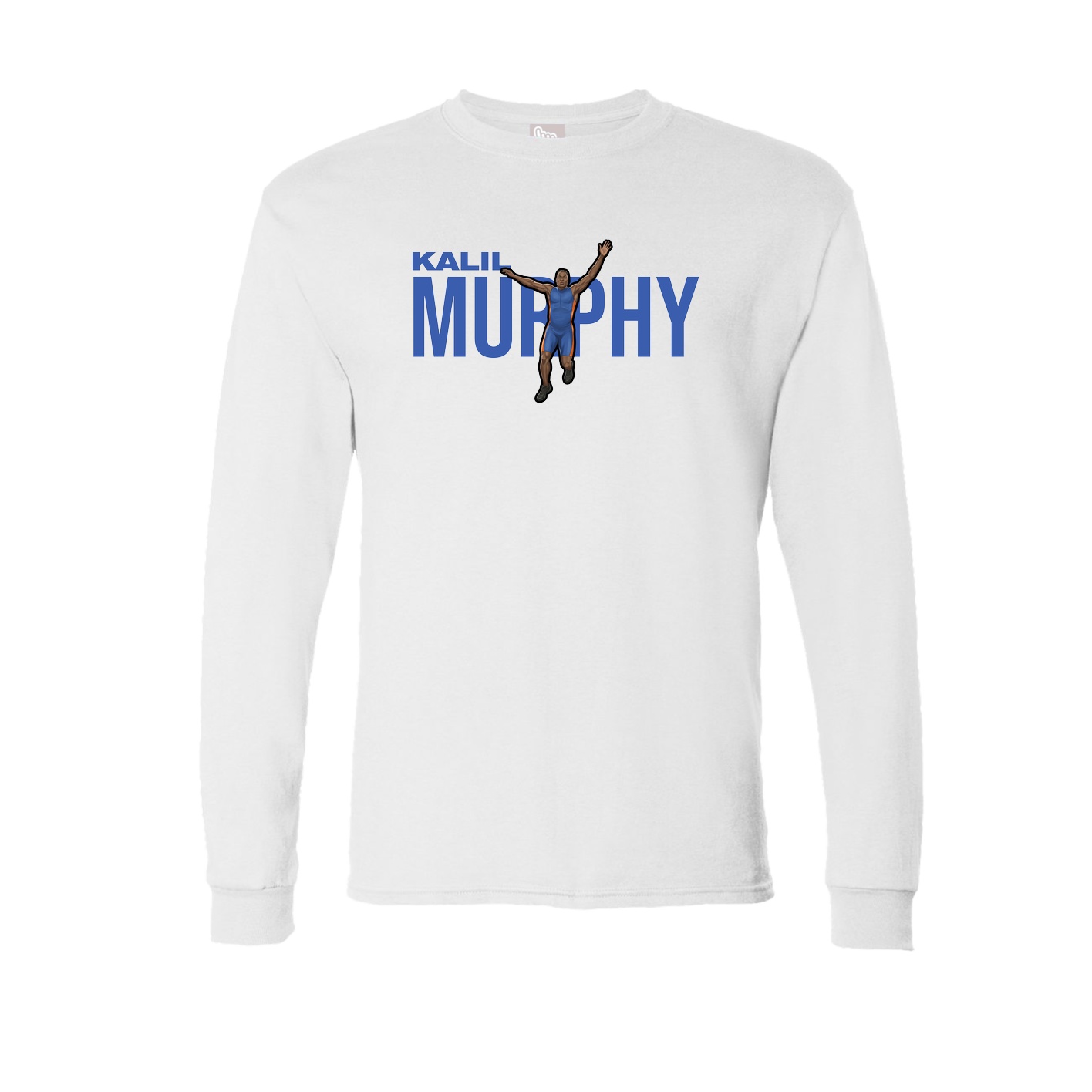 Long Sleeve Tee — Player Name in White