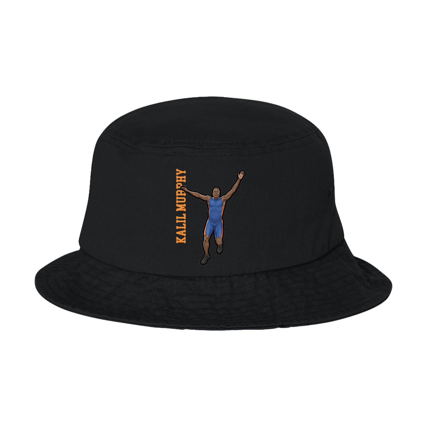 Bucket Cap — Name Vertical in Black