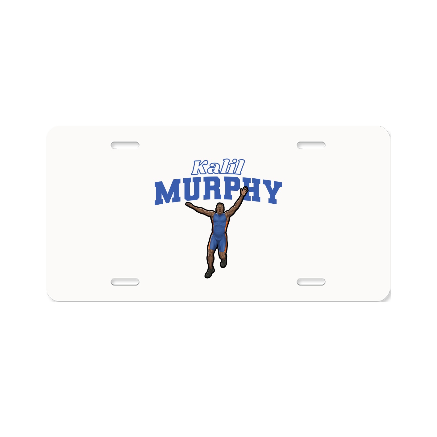License Plate — Name Arch in Classic