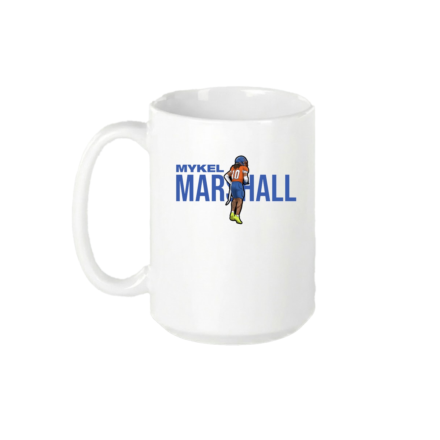 15oz Coffee Mug — Player Name in White