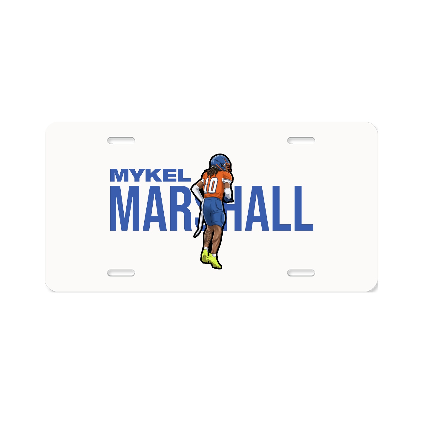 License Plate — Player Name in Classic