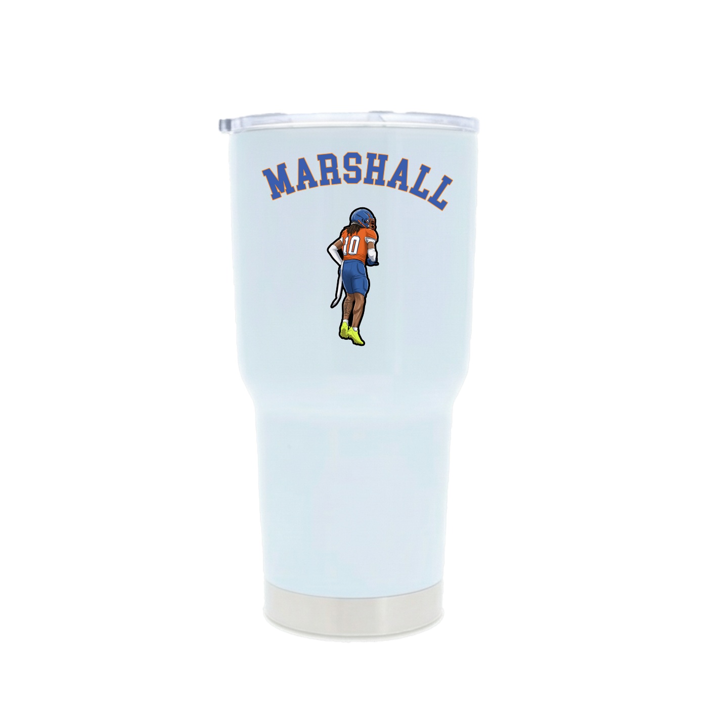 30oz Stainless Steel Tumbler — Shirsey Arch in White