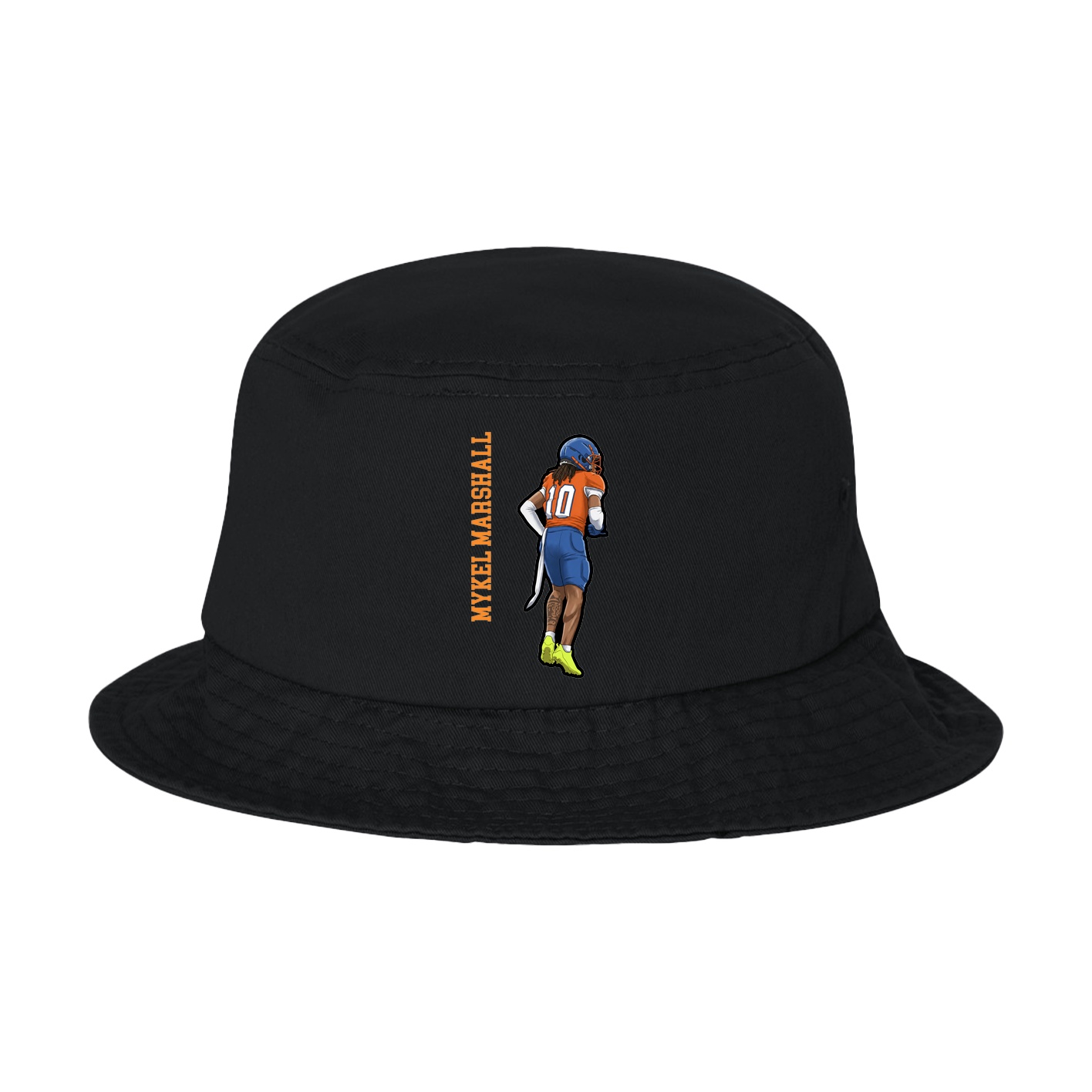 Bucket Cap — Name Vertical in Black
