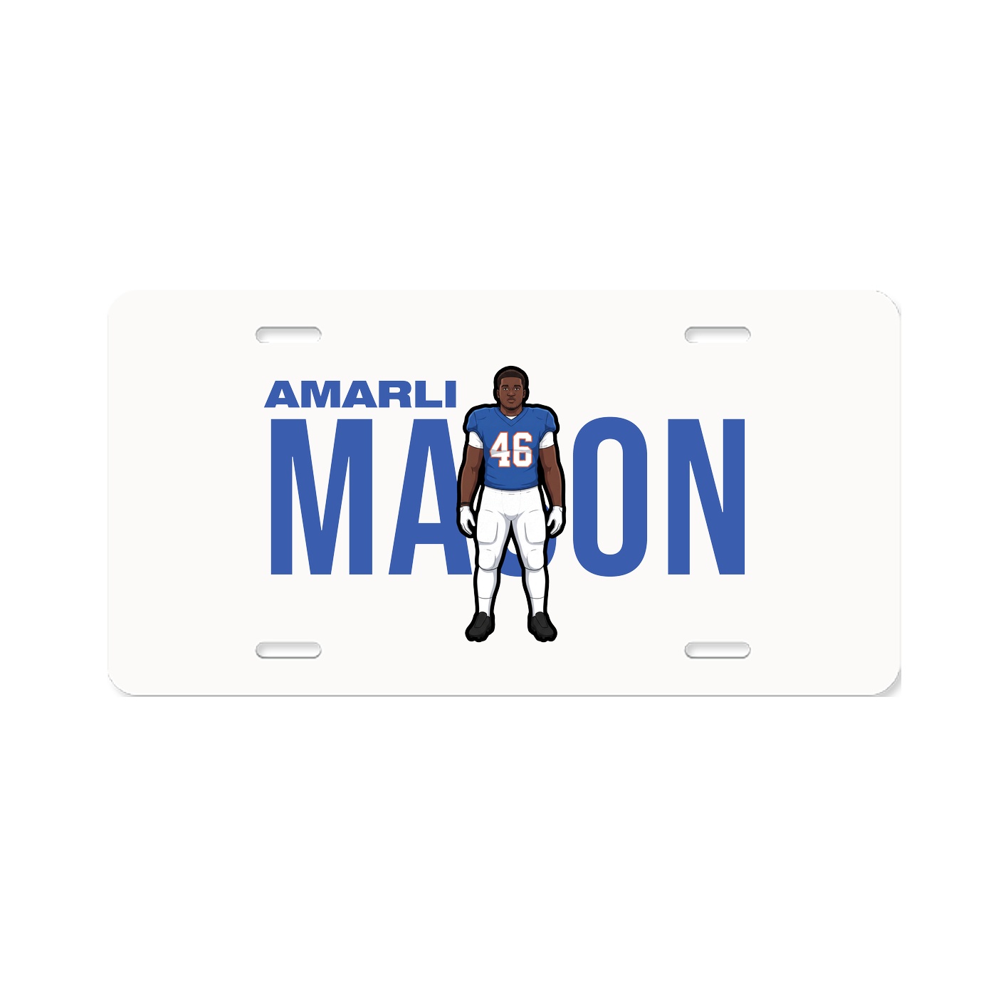 License Plate — Player Name in Classic