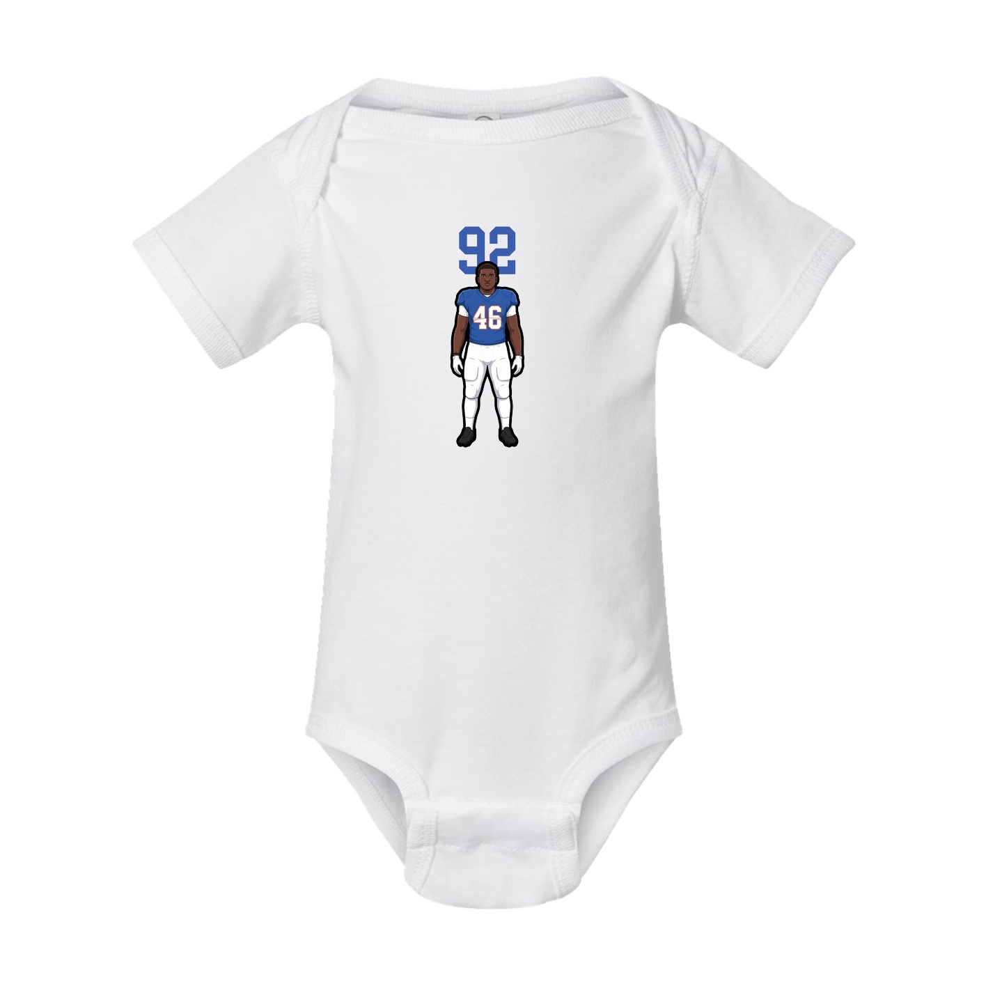 Baby Onesie — Number Top in White