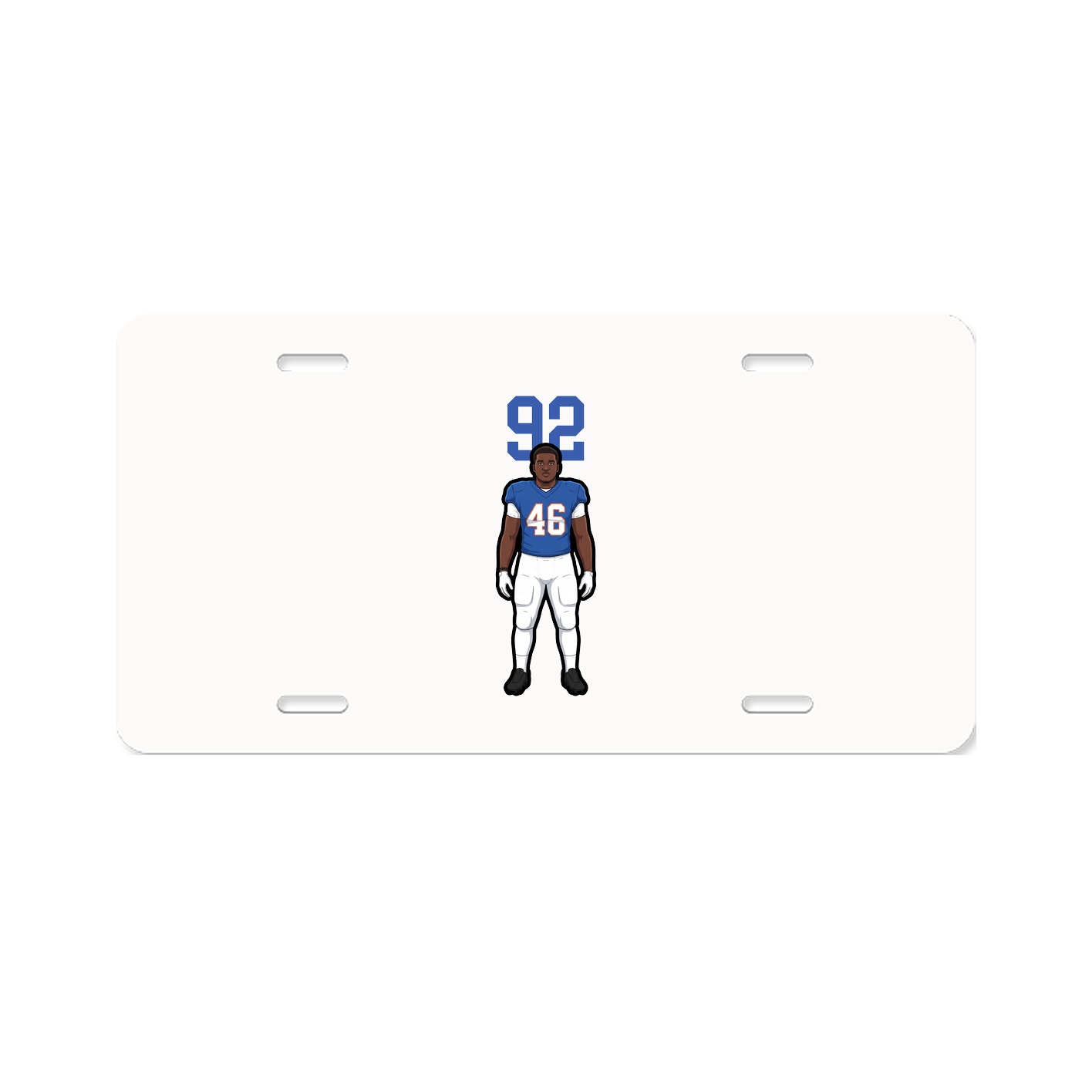 License Plate — Number Top in Classic
