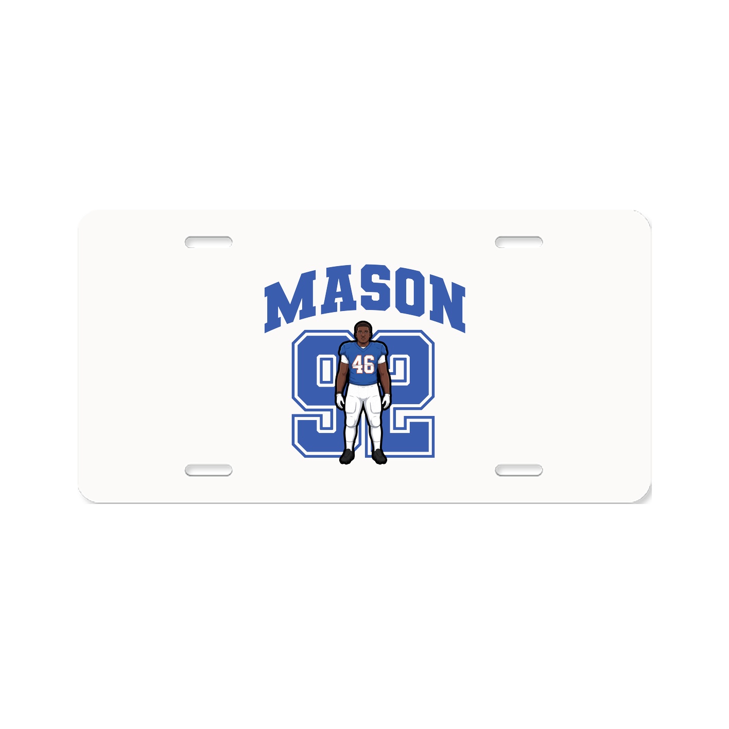 License Plate — Number in Classic
