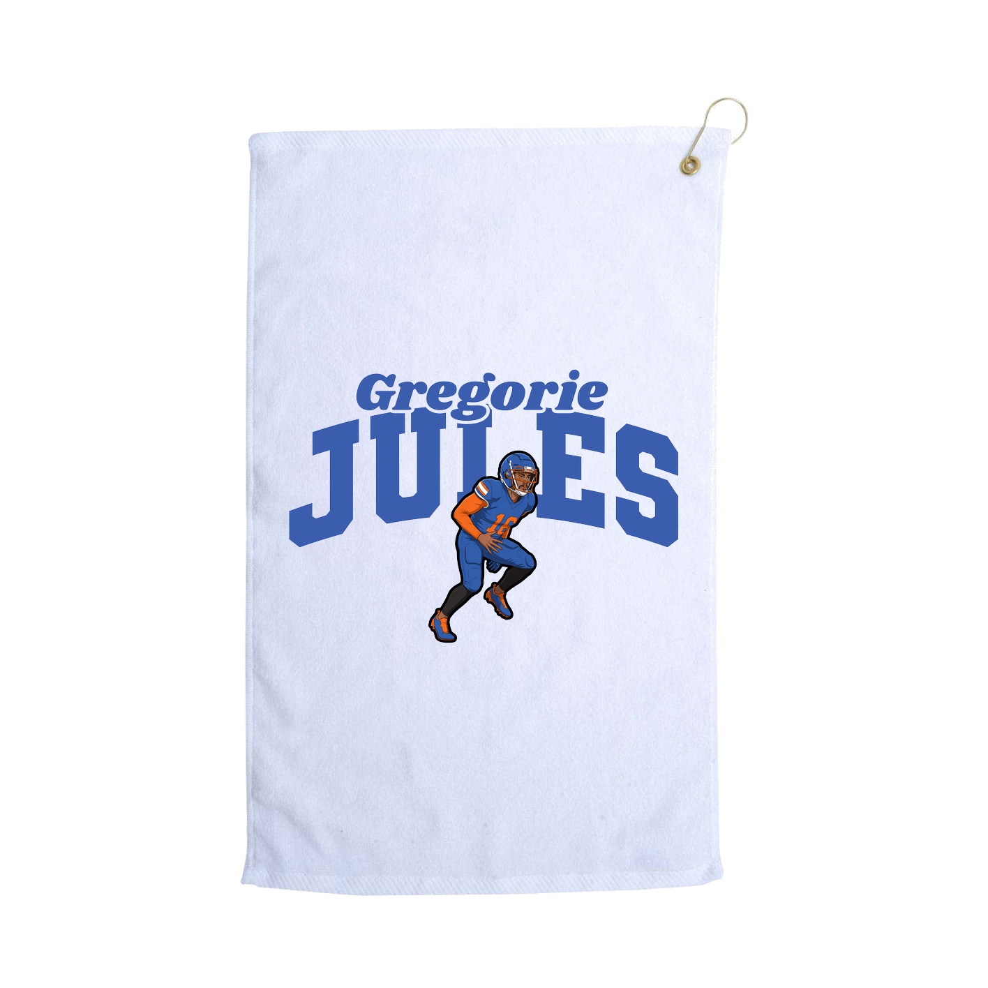 Golf Towel — Signature Arch in White
