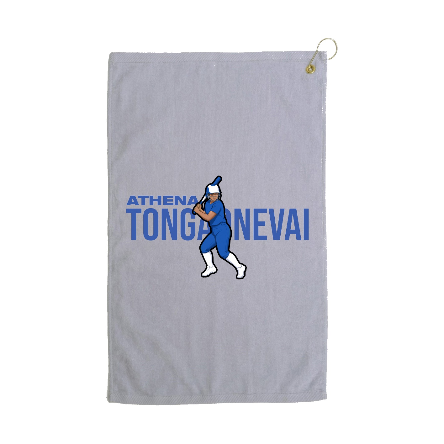Golf Towel — Player Name in Grey