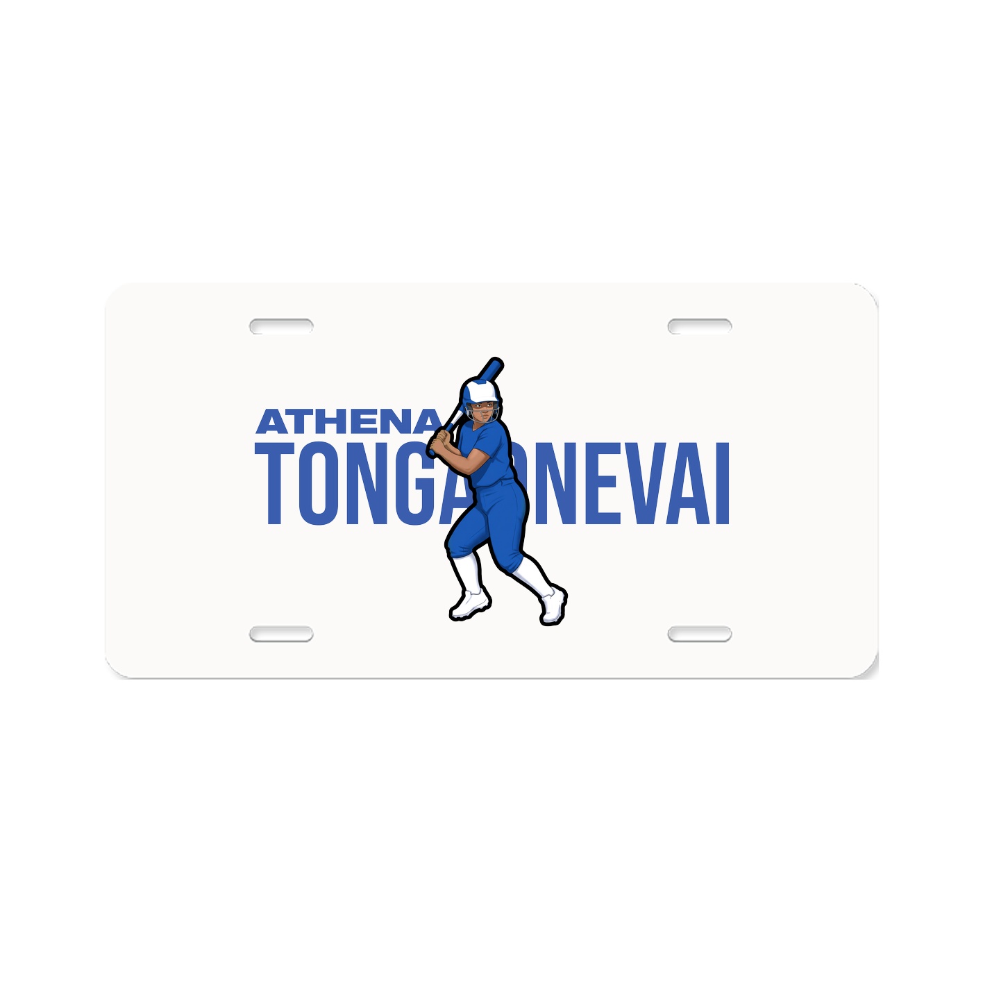 License Plate — Player Name in Classic