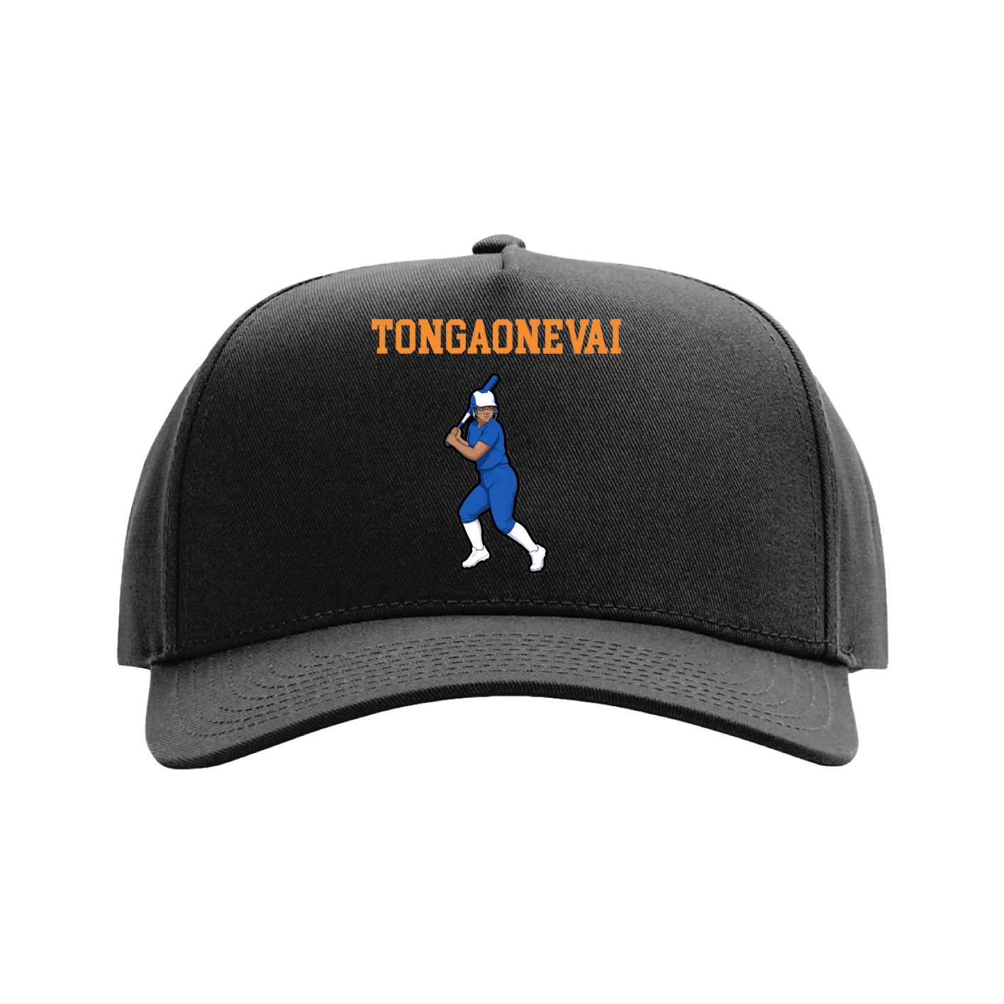Full Fabric Five-Panel Champ Cap — Shirsey in Black