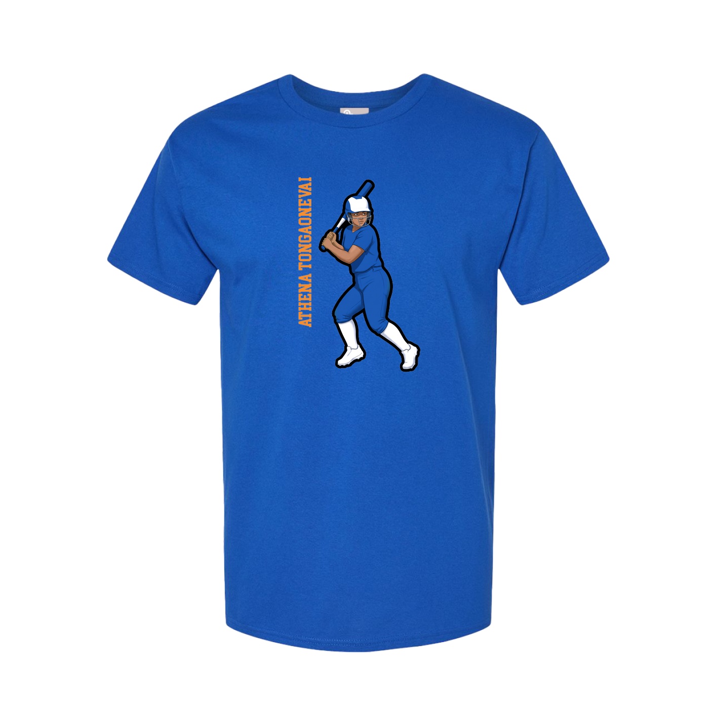Tee — Name Vertical in Royal