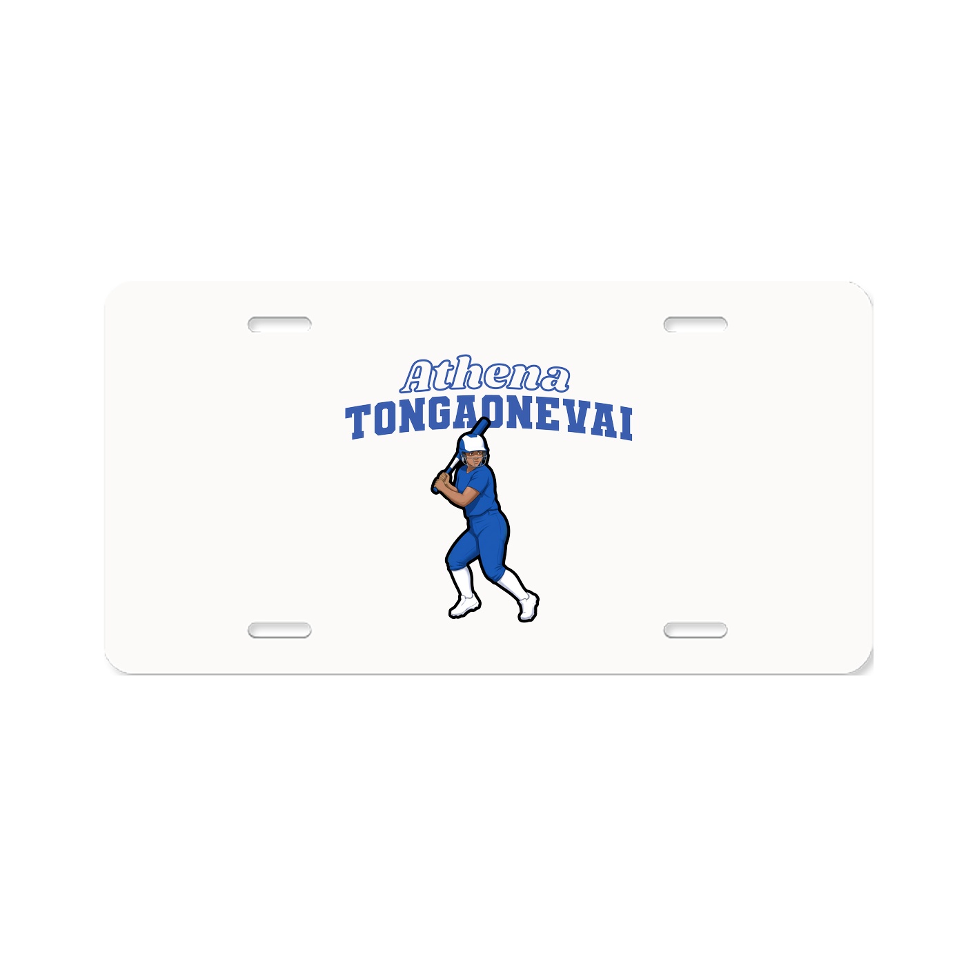License Plate — Name Arch in Classic