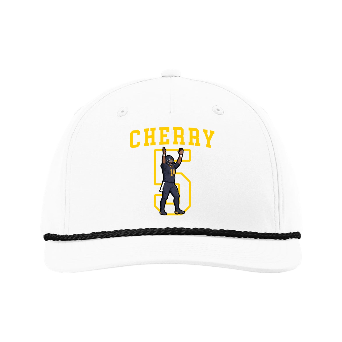 Five-Panel Classic Rope Cap — Shirsey in White