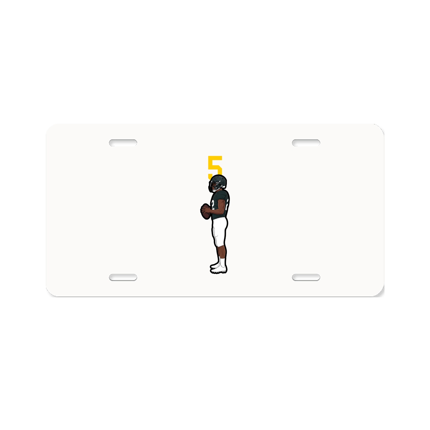 License Plate — Number Top in Classic