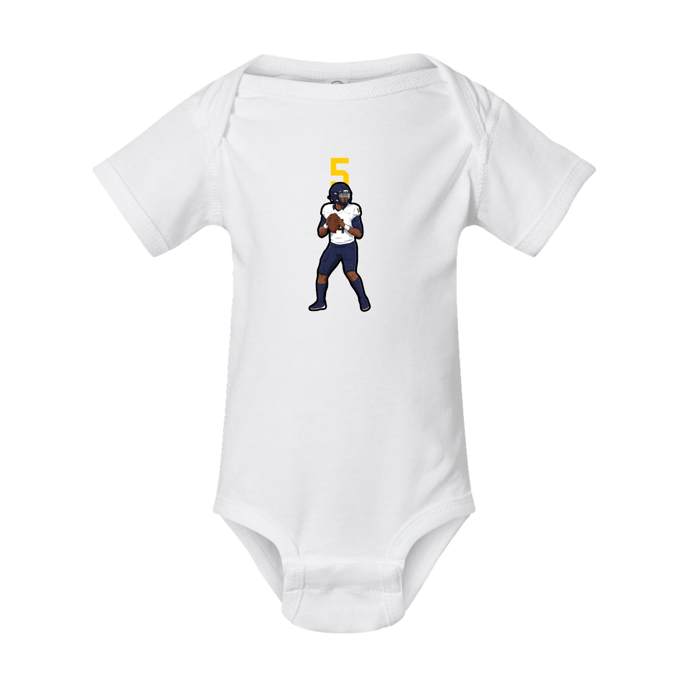 Baby Onesie — Number Top in White