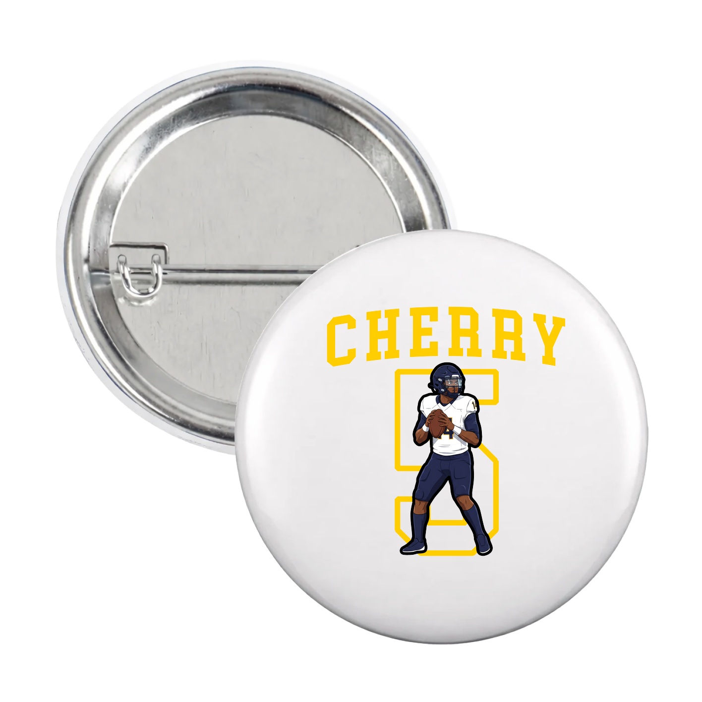 Game Day Button — Shirsey in White