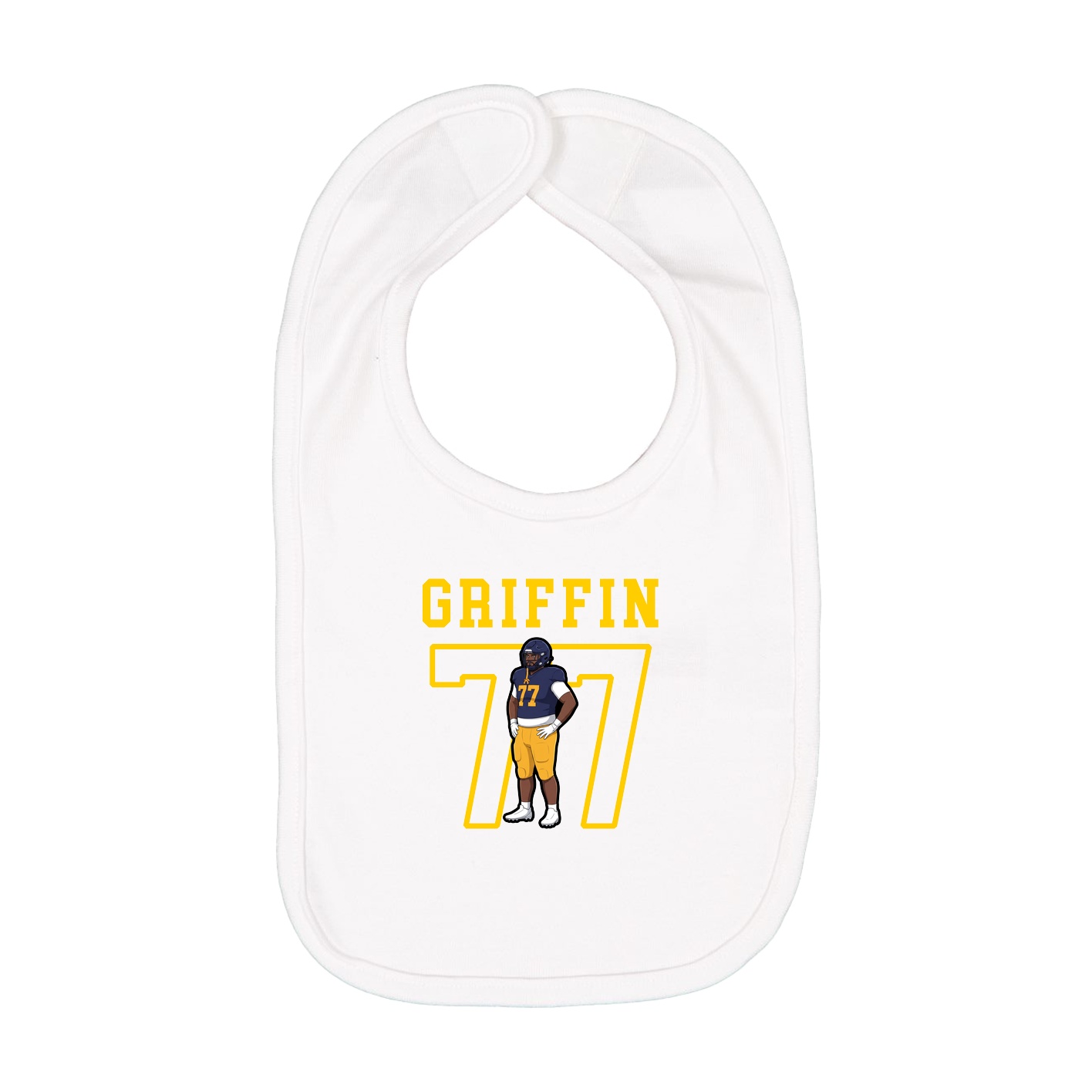 Infant Bib — Shirsey in White
