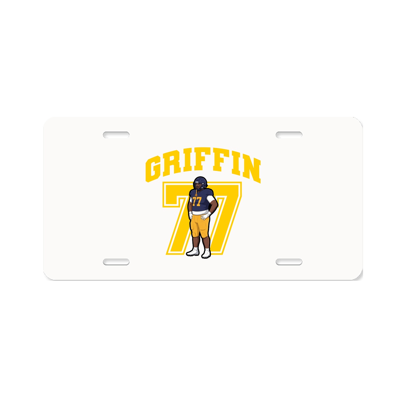 License Plate — Number in Classic