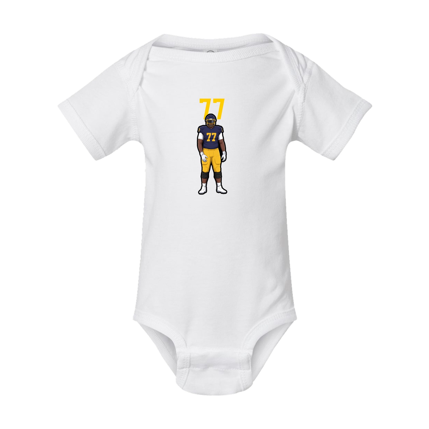Baby Onesie — Number Top in White