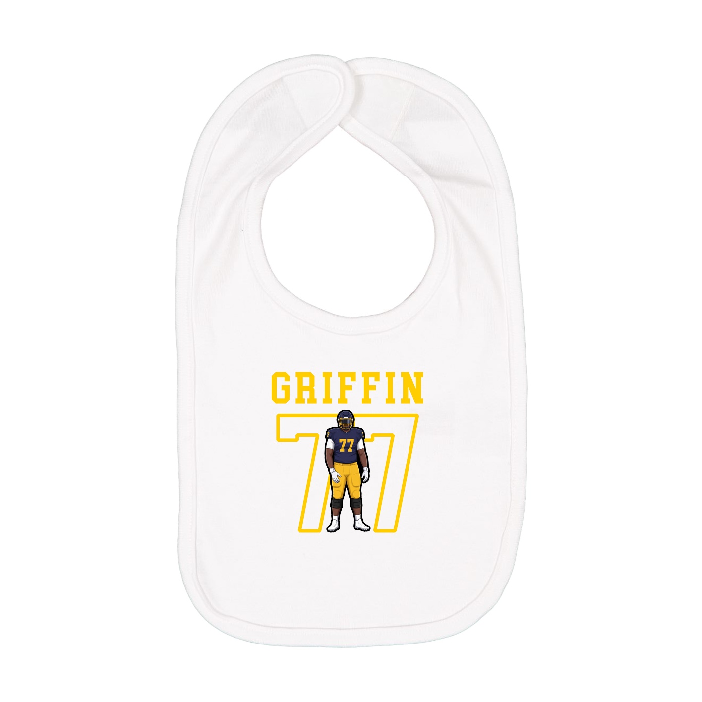 Infant Bib — Shirsey in White