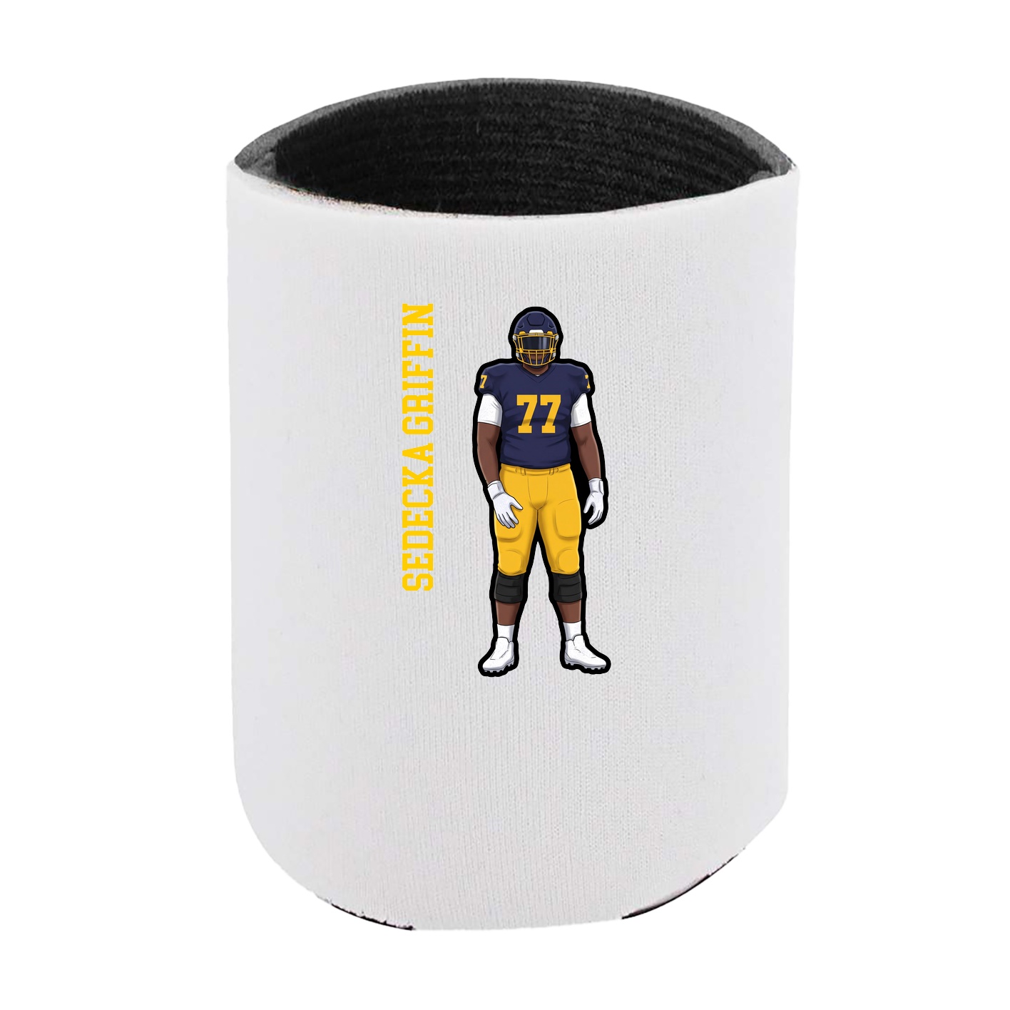 Can Holder — Name Vertical in White