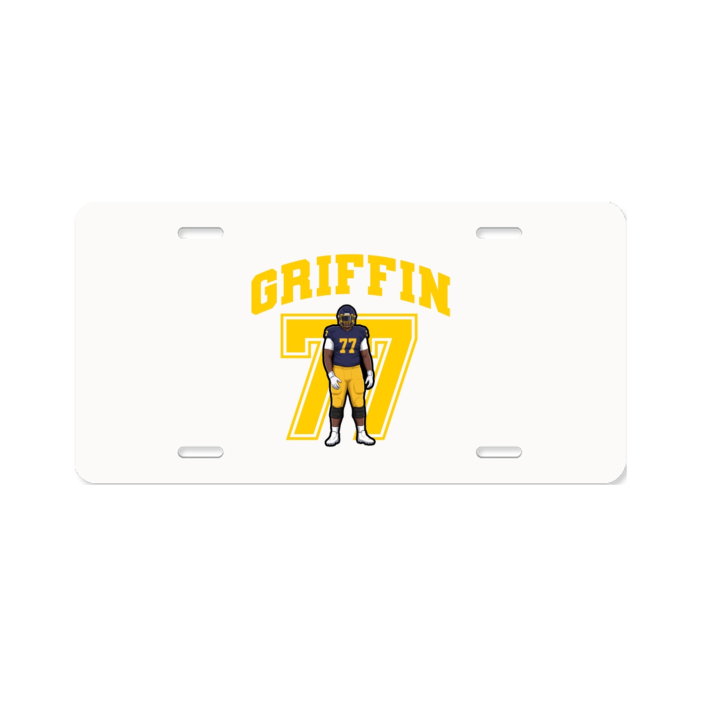 License Plate — Number in Classic