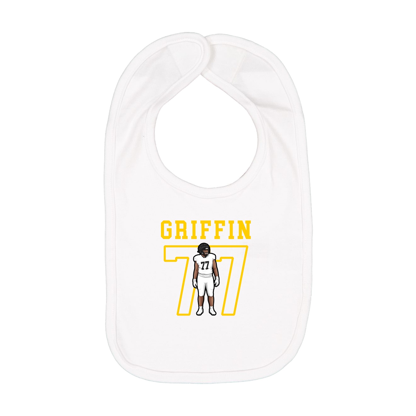 Infant Bib — Shirsey in White