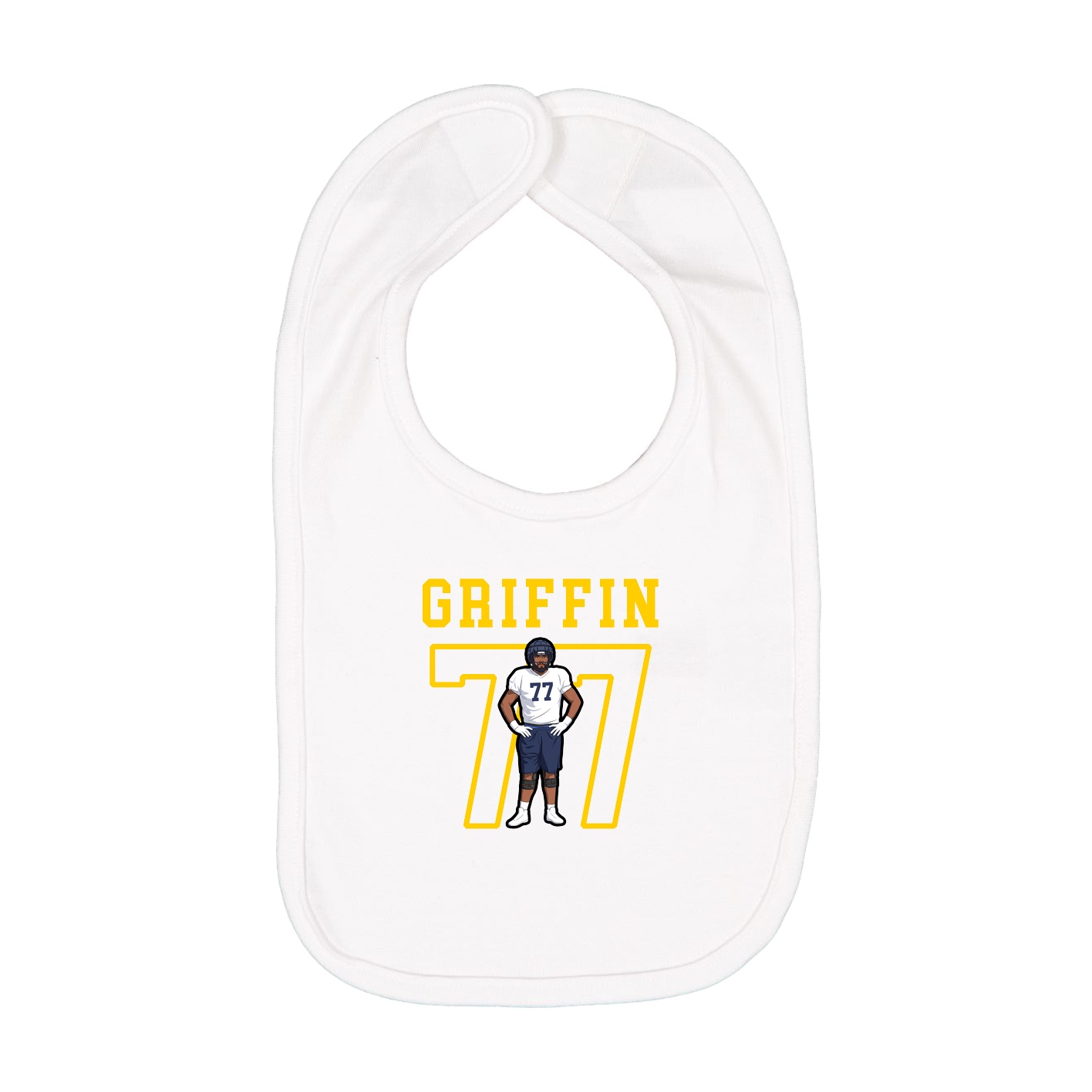 Infant Bib — Shirsey in White