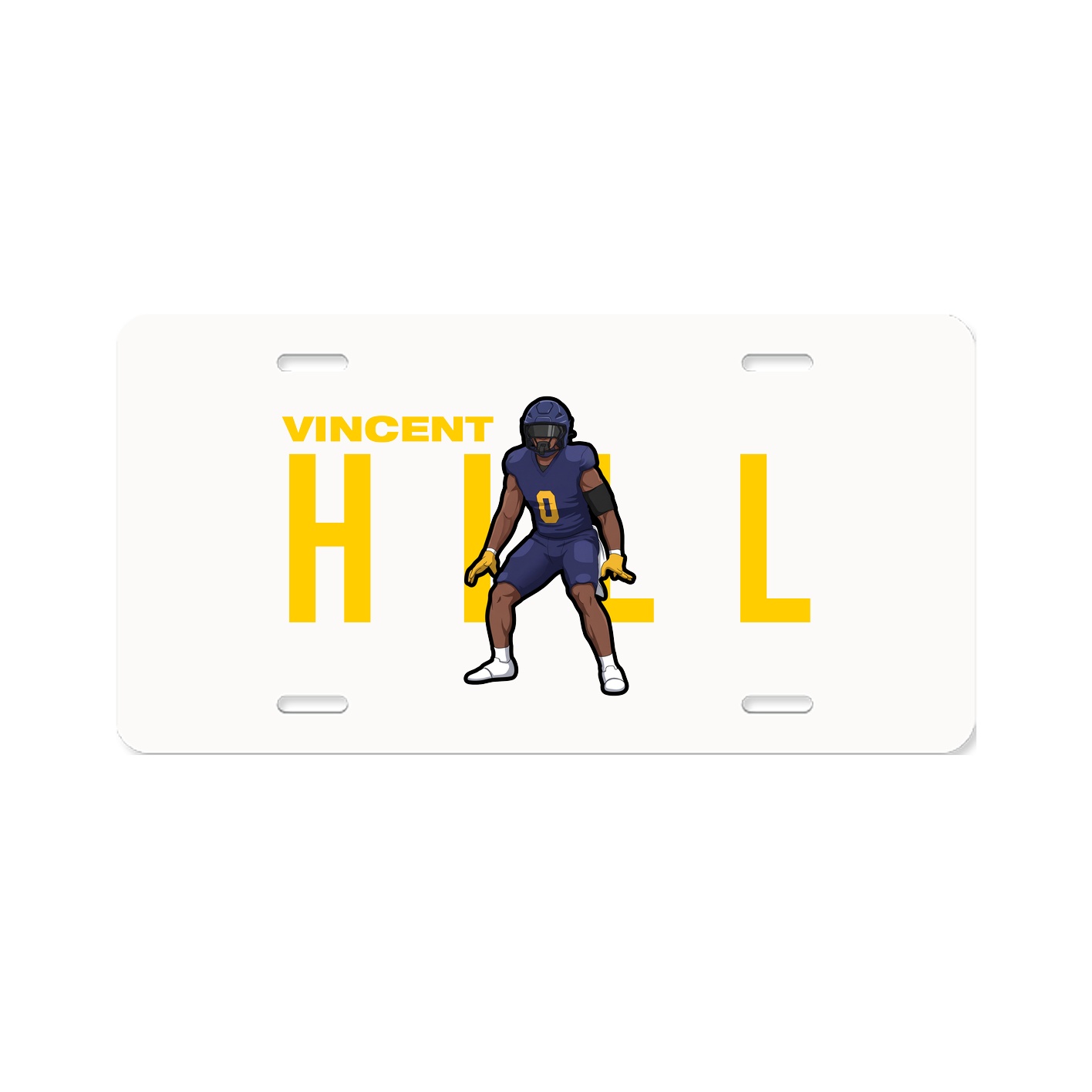 License Plate — Player Name in Classic