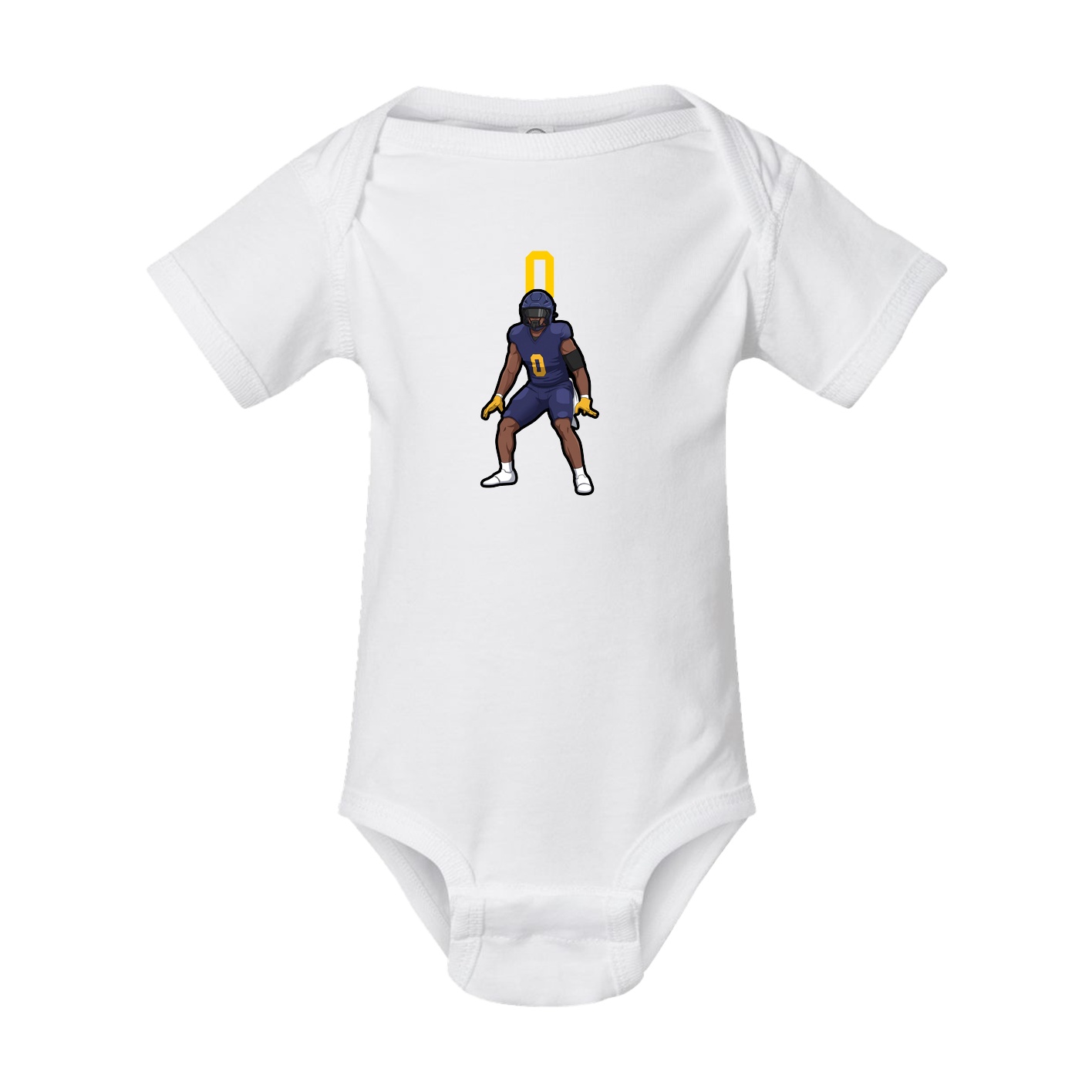 Baby Onesie — Number Top in White