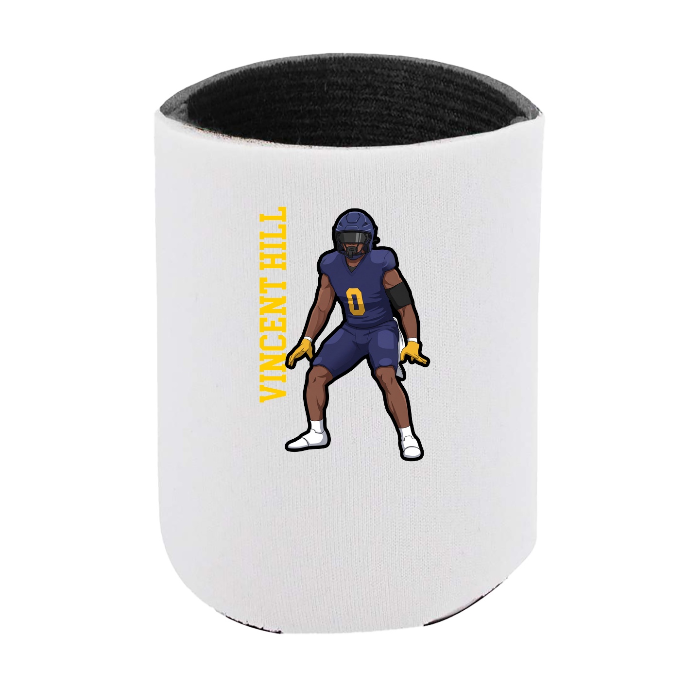 Can Holder — Name Vertical in White