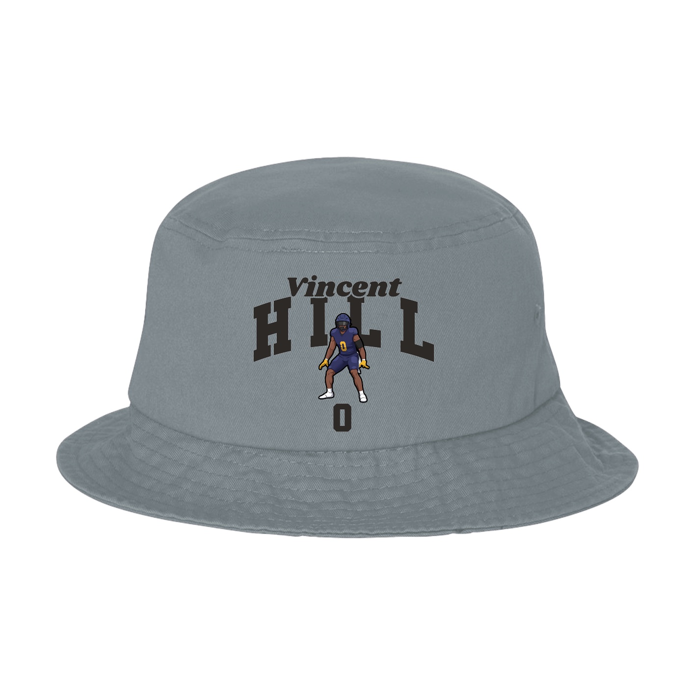 Bucket Cap — Signature Arch in Grey