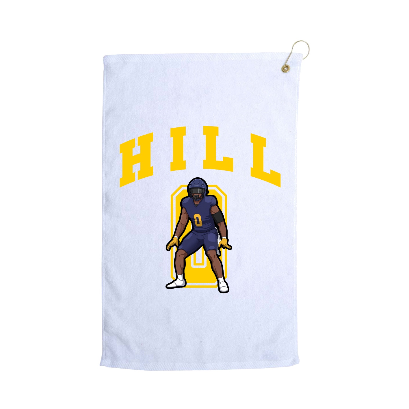 Golf Towel — Number in White