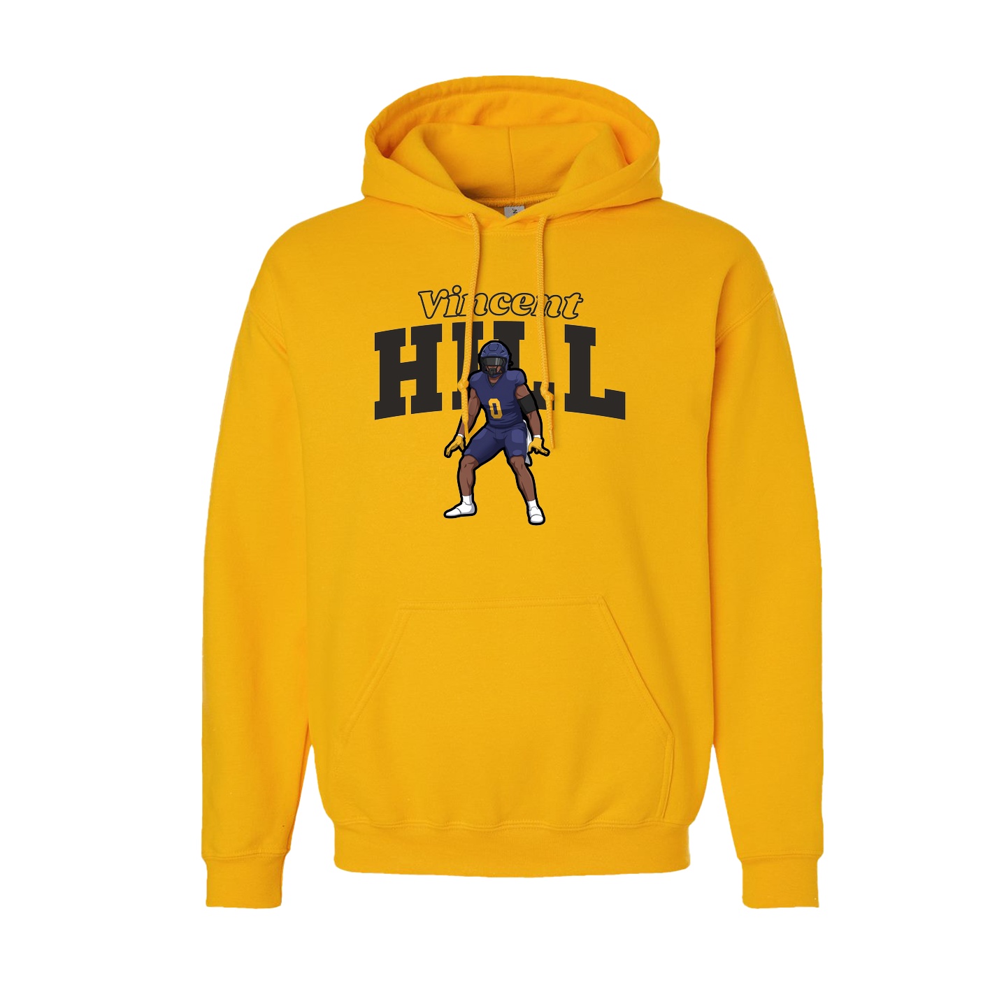Hoodie — Name Arch in Gold