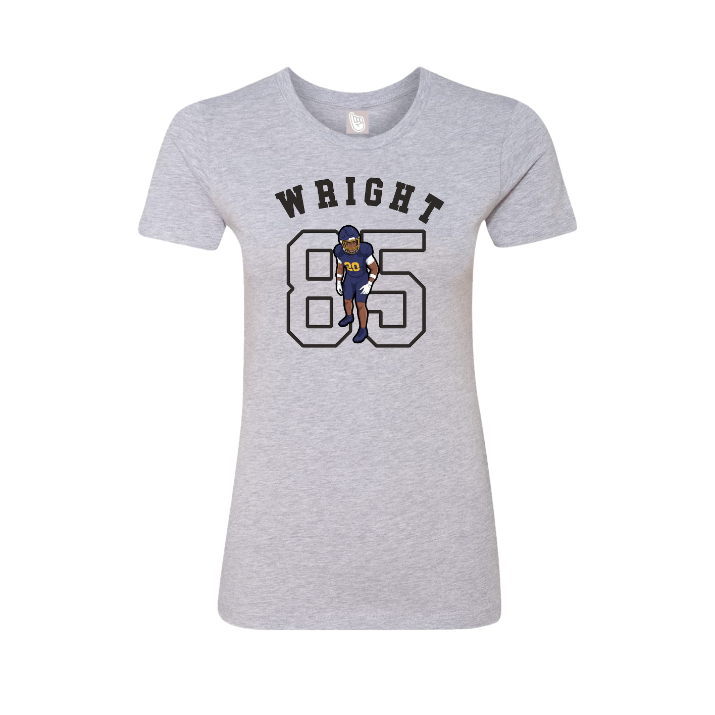 Fitted Women's Tee — Shirsey Arch in Grey