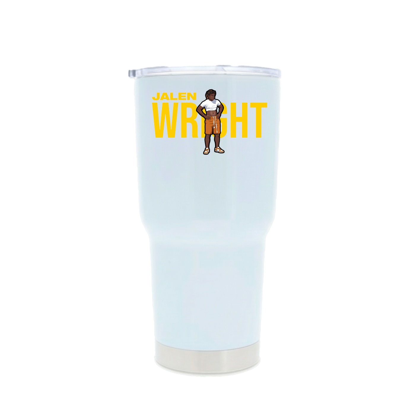 30oz Stainless Steel Tumbler — Player Name in White