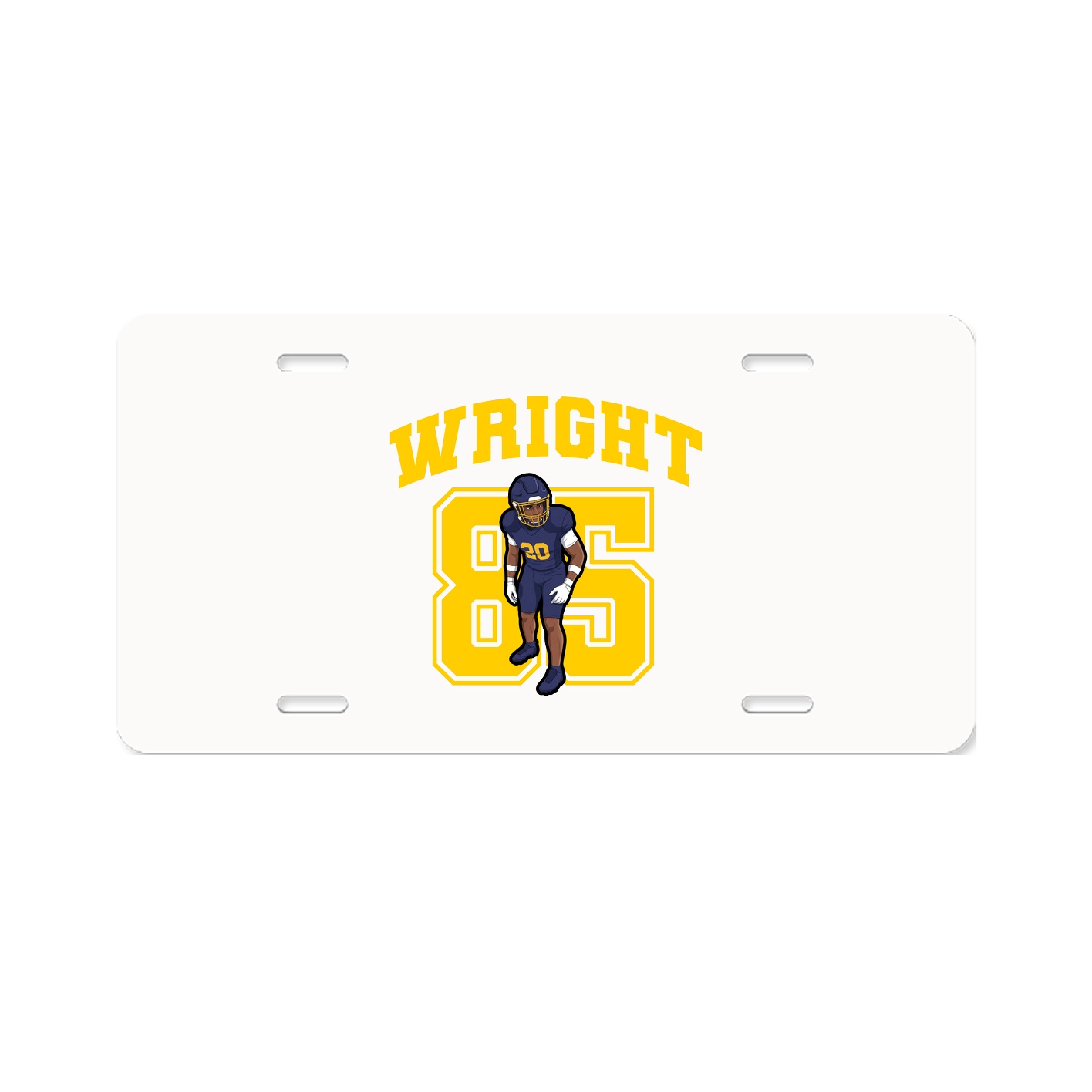 License Plate — Number in Classic