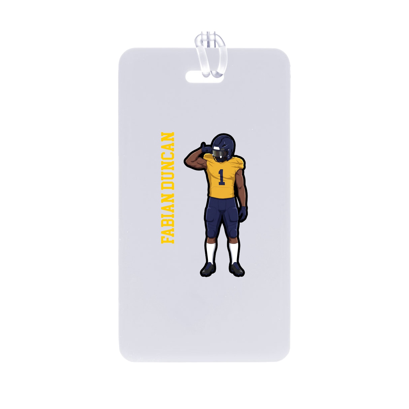 Bag Tag — Name Vertical in Classic