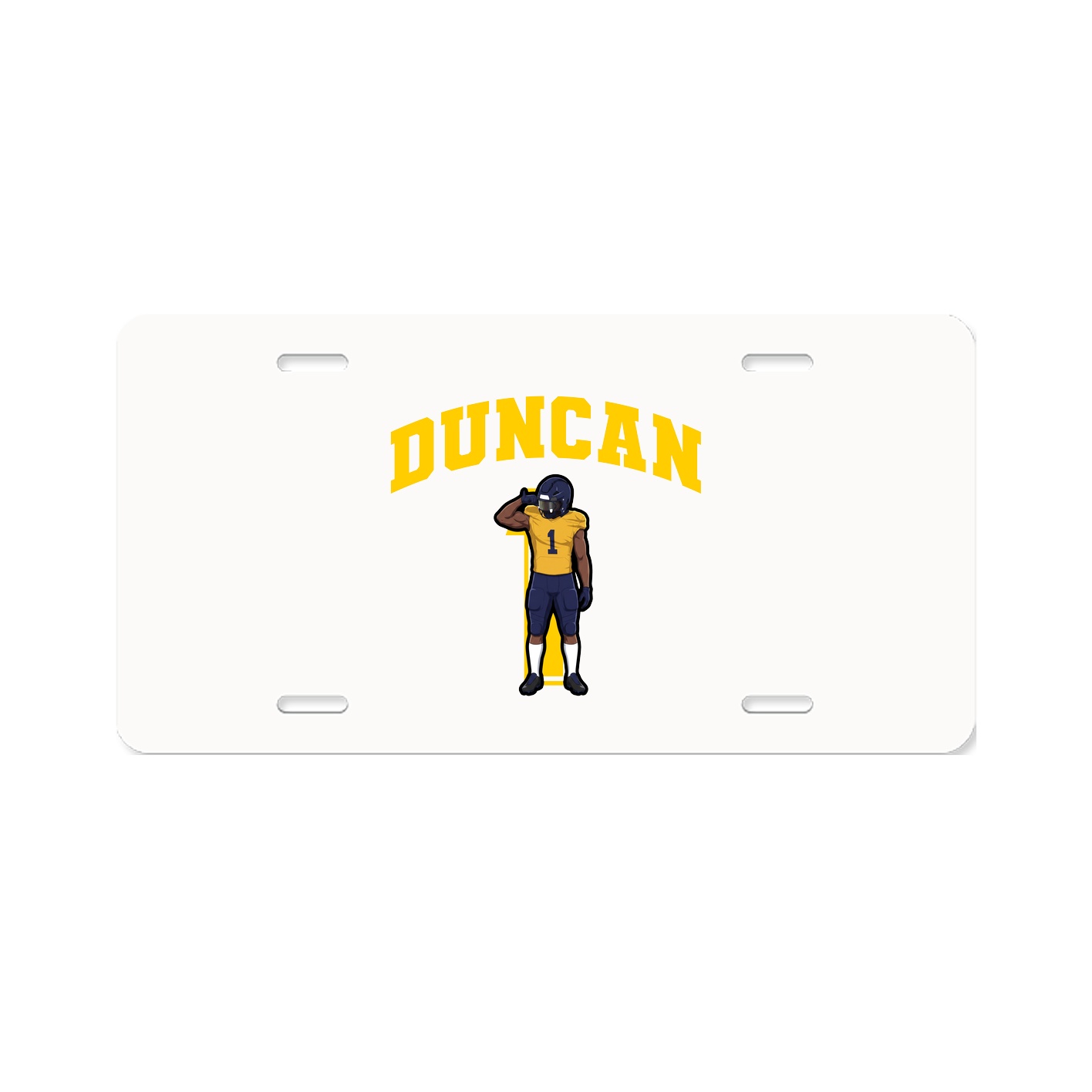 License Plate — Number in Classic