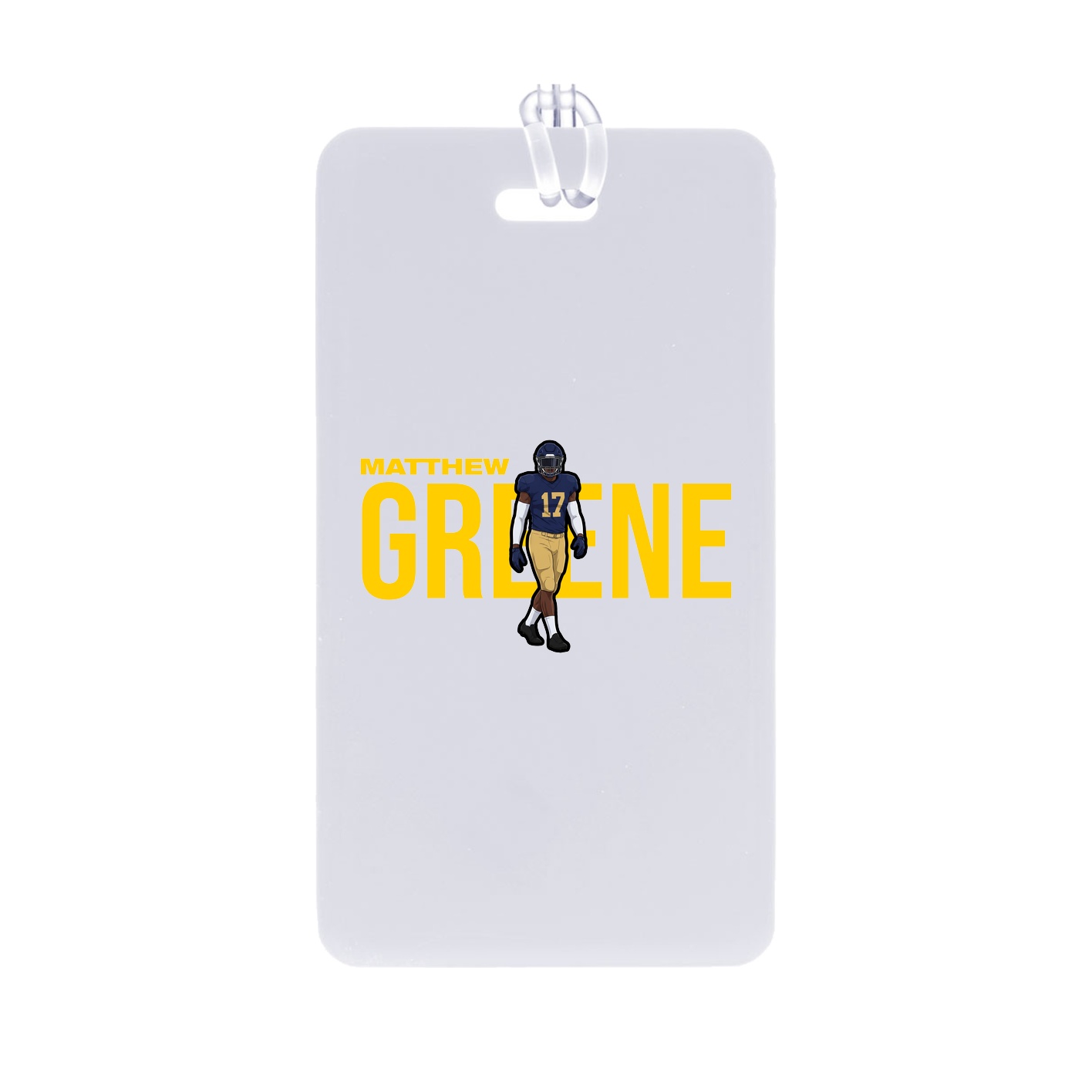 Bag Tag — Player Name in Classic