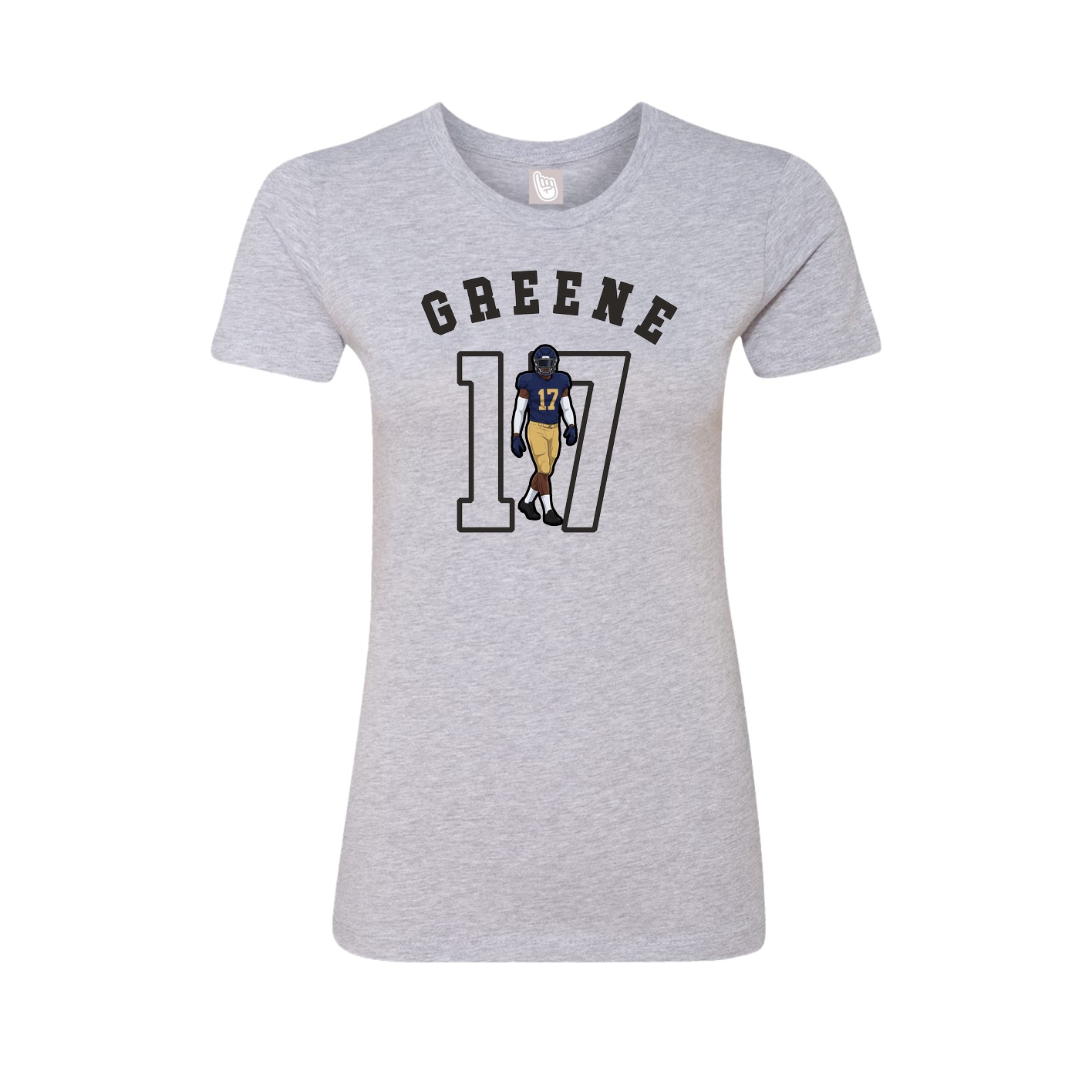 Fitted Women's Tee — Shirsey Arch in Grey