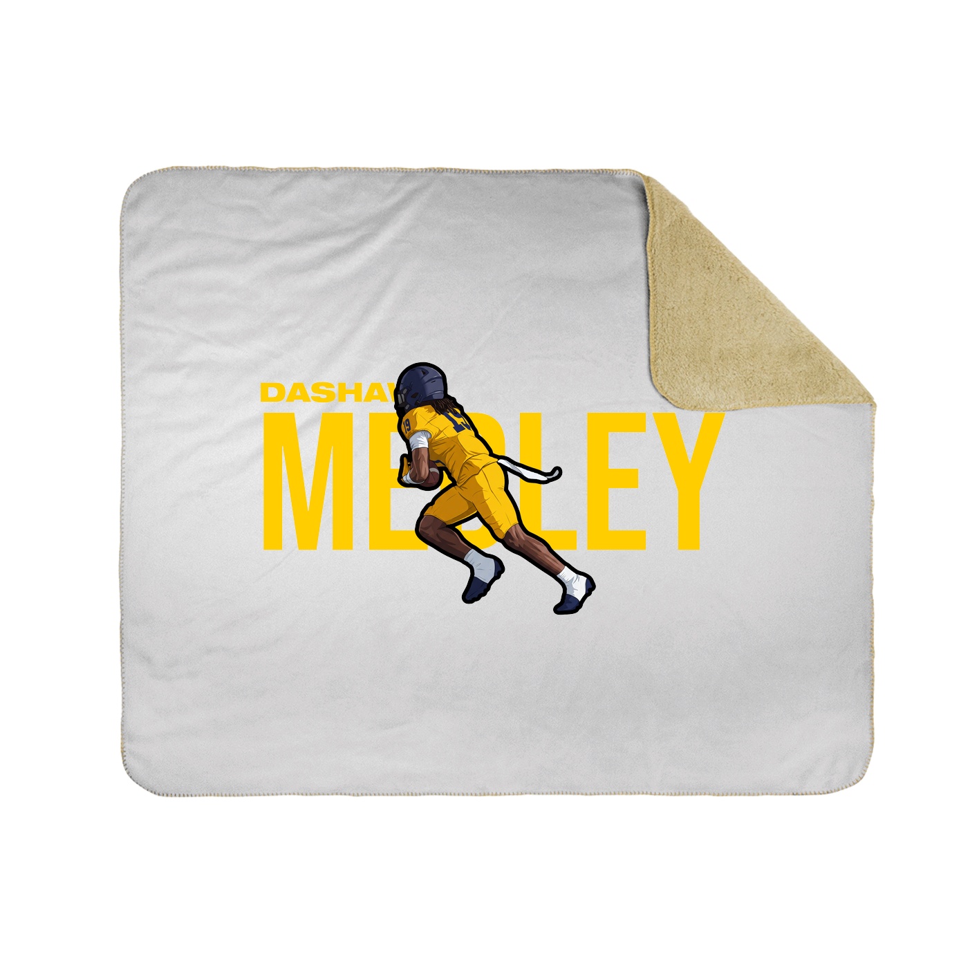 Throw Blanket — Player Name in White